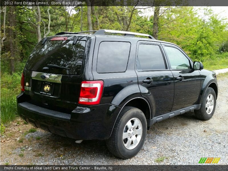 Ebony Black / Camel 2012 Ford Escape Limited