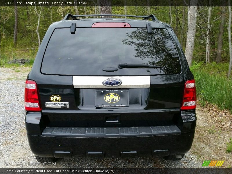 Ebony Black / Camel 2012 Ford Escape Limited