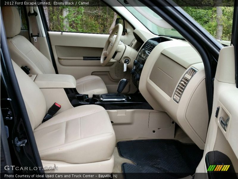Ebony Black / Camel 2012 Ford Escape Limited