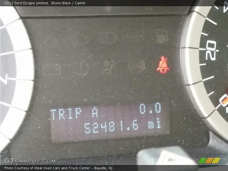 Ebony Black / Camel 2012 Ford Escape Limited
