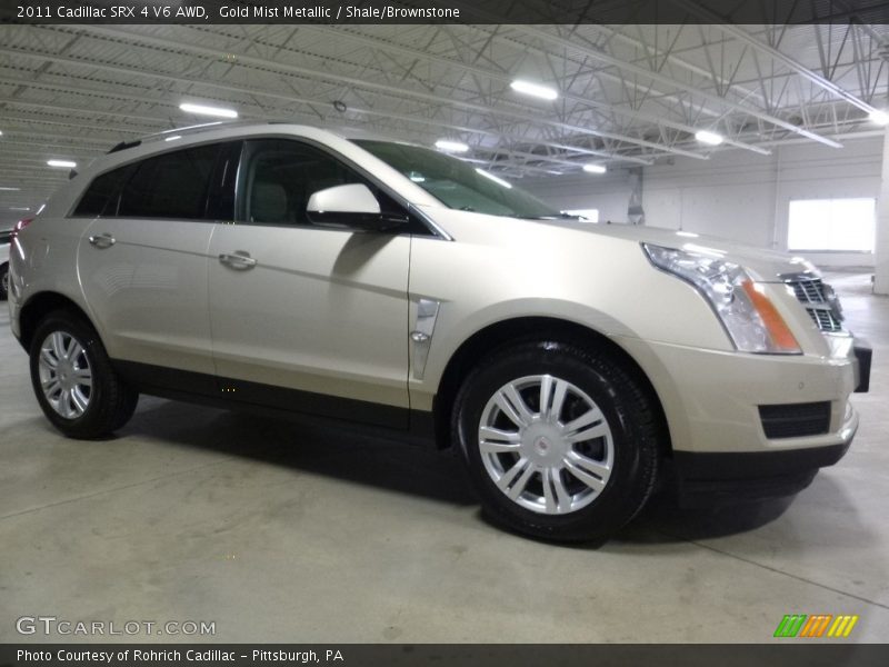 Gold Mist Metallic / Shale/Brownstone 2011 Cadillac SRX 4 V6 AWD