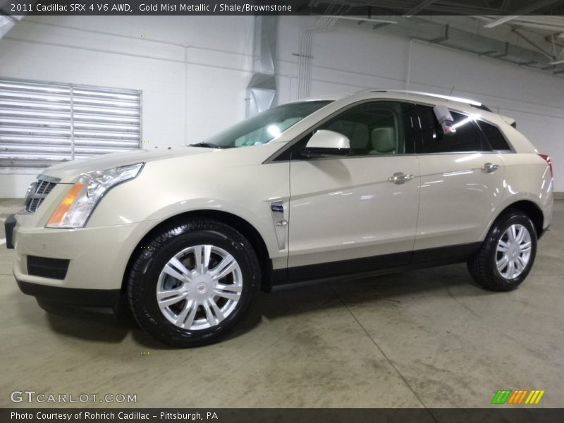 Gold Mist Metallic / Shale/Brownstone 2011 Cadillac SRX 4 V6 AWD