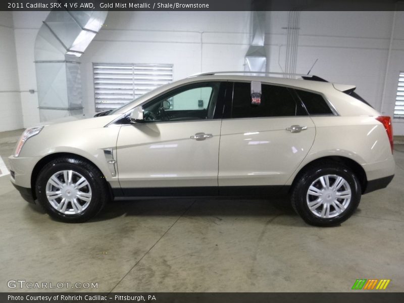 Gold Mist Metallic / Shale/Brownstone 2011 Cadillac SRX 4 V6 AWD