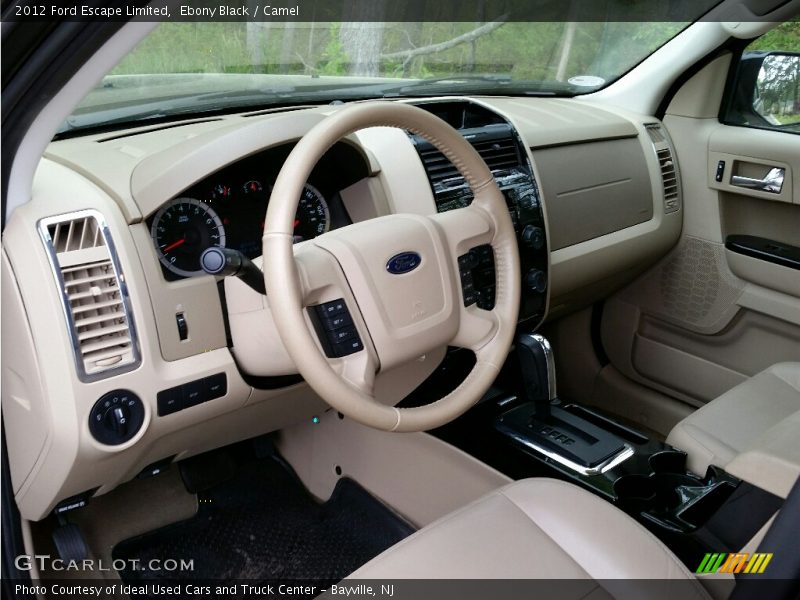 Ebony Black / Camel 2012 Ford Escape Limited