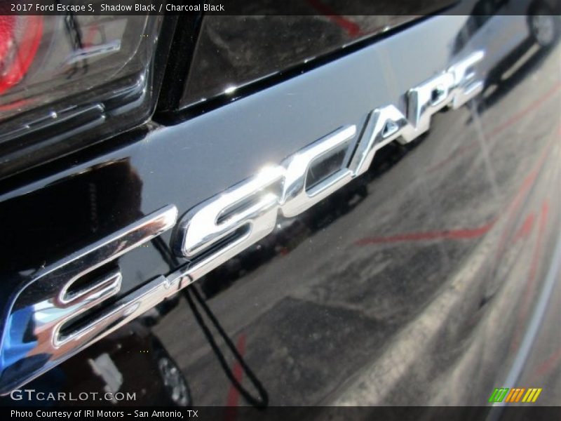 Shadow Black / Charcoal Black 2017 Ford Escape S