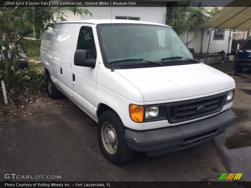 Oxford White / Medium Flint 2004 Ford E Series Van E150 Commercial