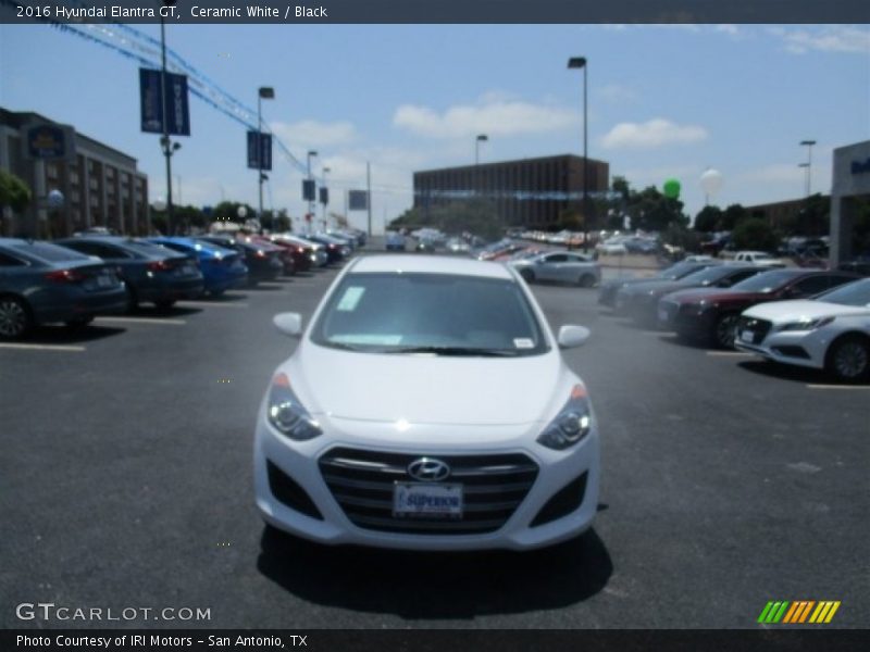 Ceramic White / Black 2016 Hyundai Elantra GT