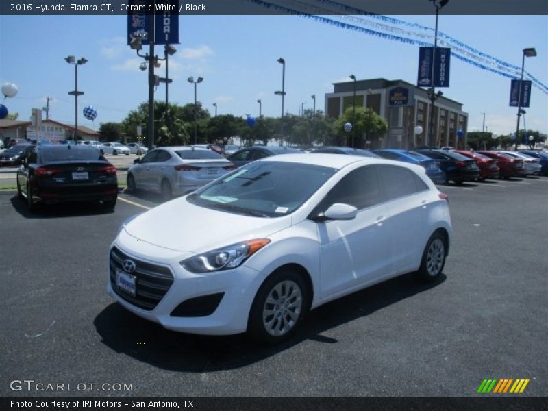 Ceramic White / Black 2016 Hyundai Elantra GT
