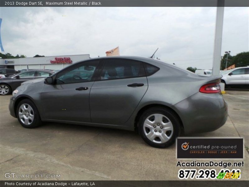 Maximum Steel Metallic / Black 2013 Dodge Dart SE