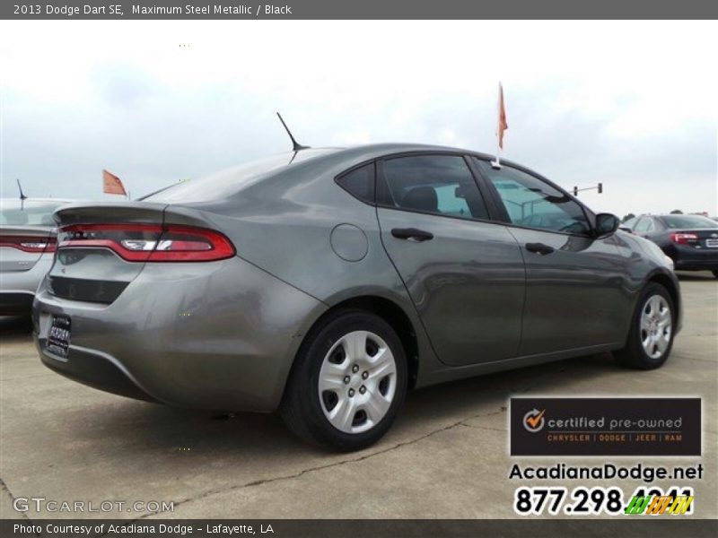 Maximum Steel Metallic / Black 2013 Dodge Dart SE
