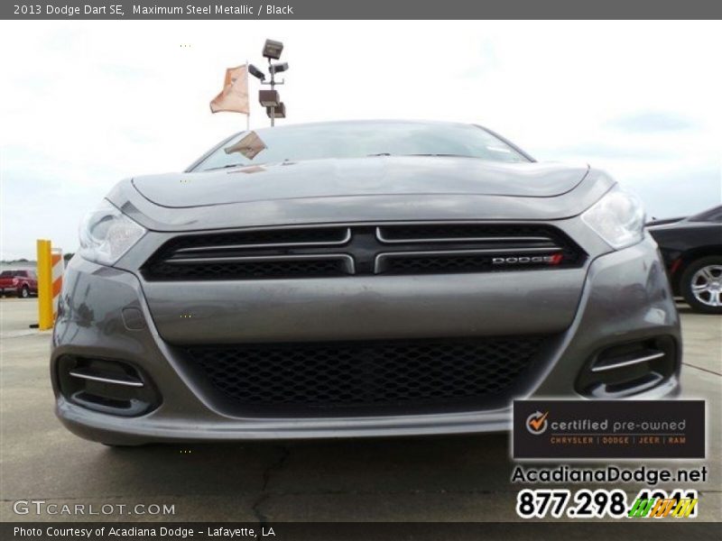 Maximum Steel Metallic / Black 2013 Dodge Dart SE