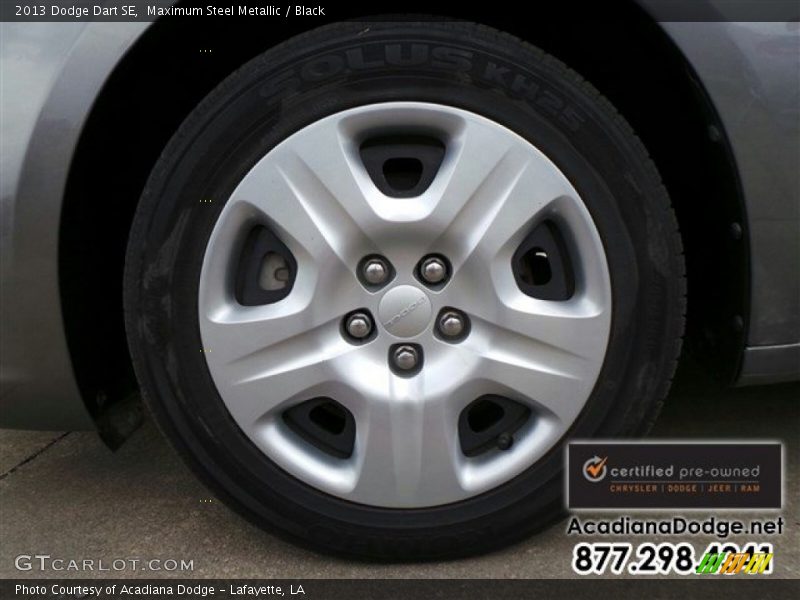 Maximum Steel Metallic / Black 2013 Dodge Dart SE