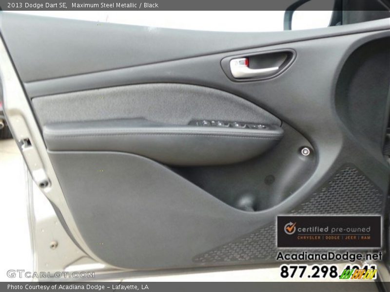 Maximum Steel Metallic / Black 2013 Dodge Dart SE
