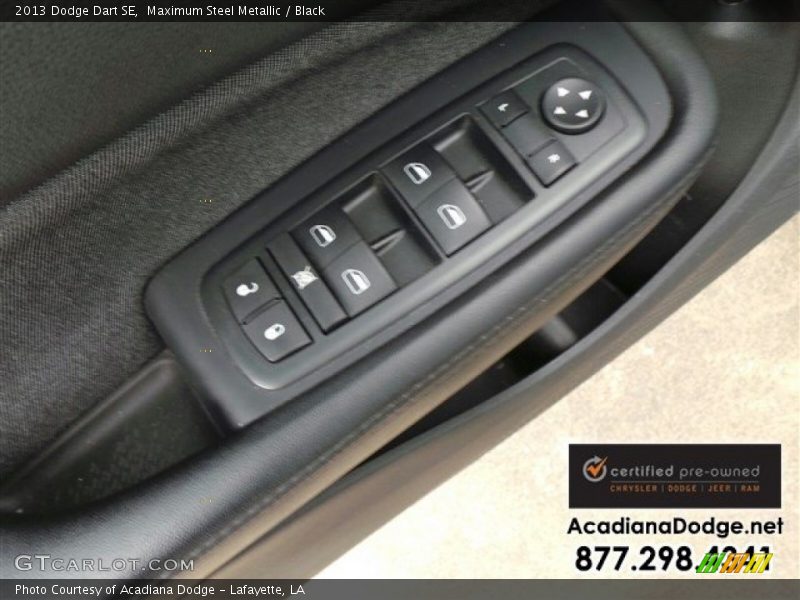 Maximum Steel Metallic / Black 2013 Dodge Dart SE