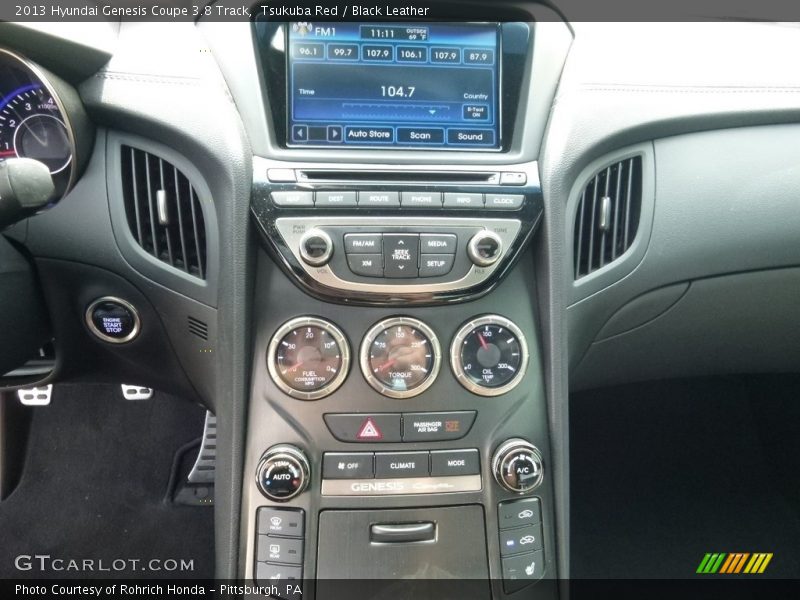 Tsukuba Red / Black Leather 2013 Hyundai Genesis Coupe 3.8 Track