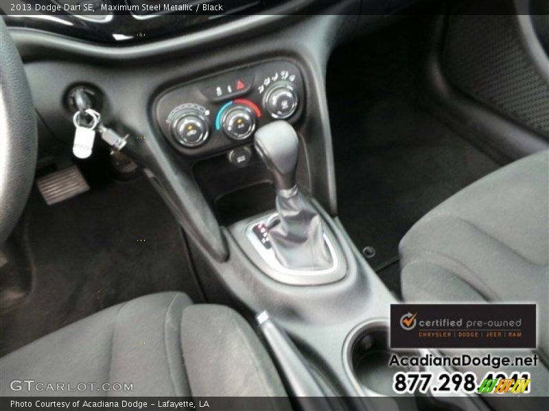 Maximum Steel Metallic / Black 2013 Dodge Dart SE