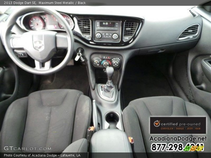 Maximum Steel Metallic / Black 2013 Dodge Dart SE
