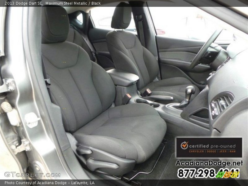 Maximum Steel Metallic / Black 2013 Dodge Dart SE