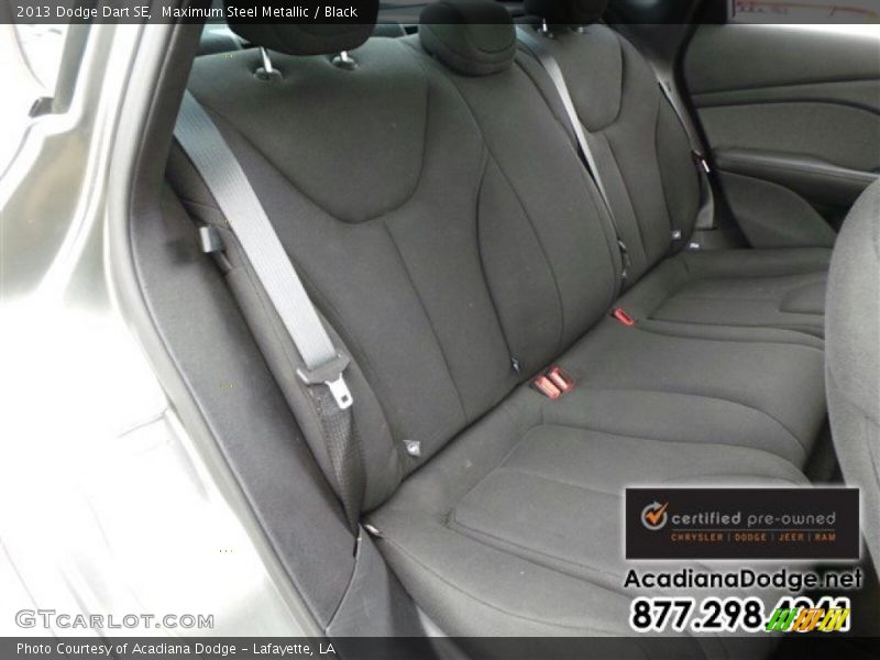Maximum Steel Metallic / Black 2013 Dodge Dart SE