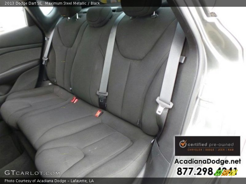 Maximum Steel Metallic / Black 2013 Dodge Dart SE