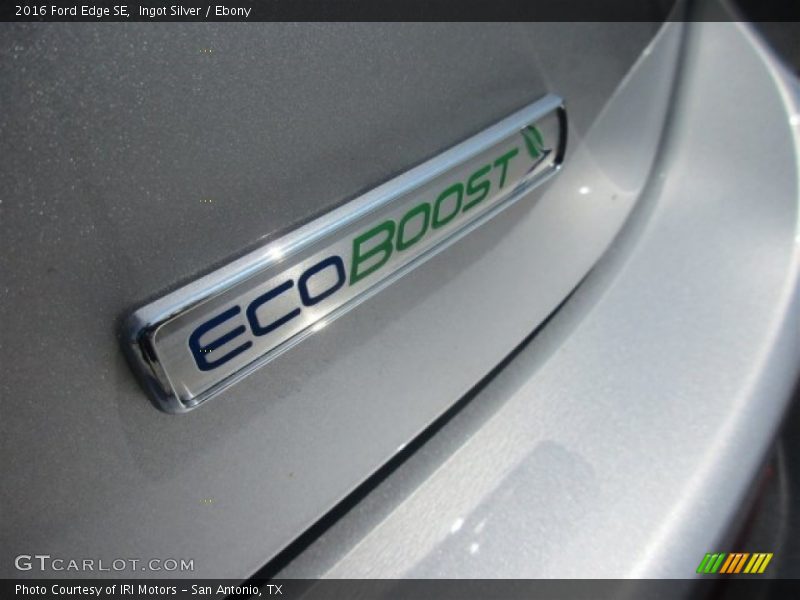Ingot Silver / Ebony 2016 Ford Edge SE