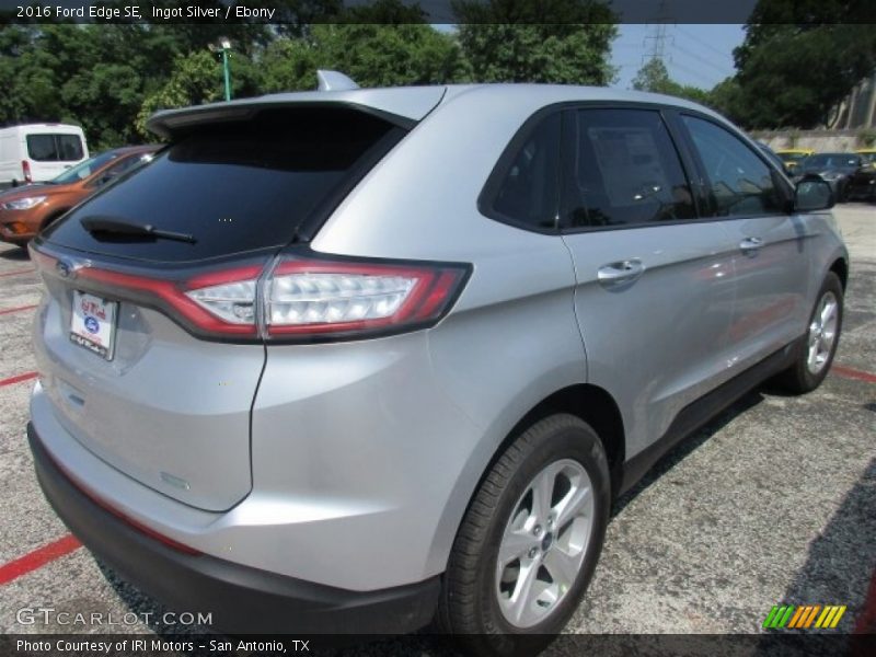 Ingot Silver / Ebony 2016 Ford Edge SE