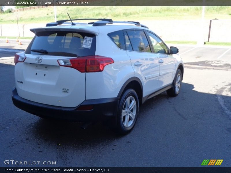 Super White / Beige 2013 Toyota RAV4 XLE AWD