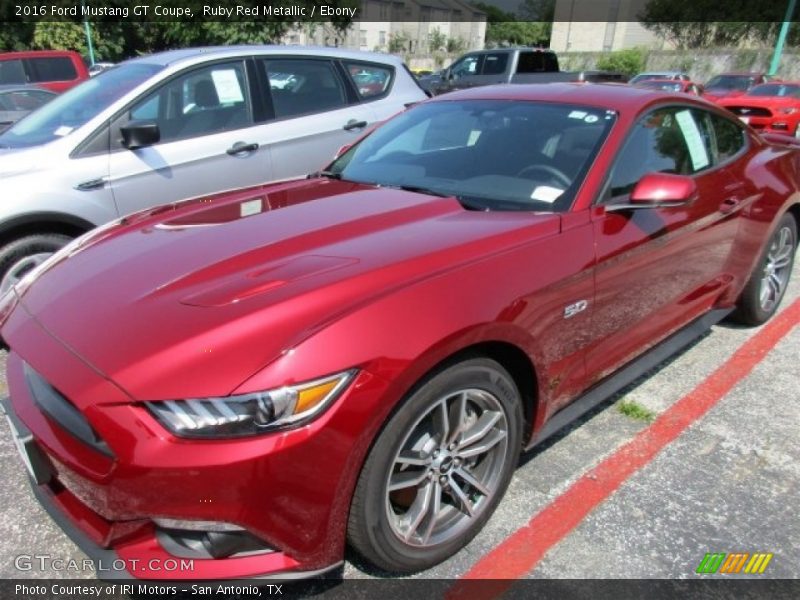 Ruby Red Metallic / Ebony 2016 Ford Mustang GT Coupe