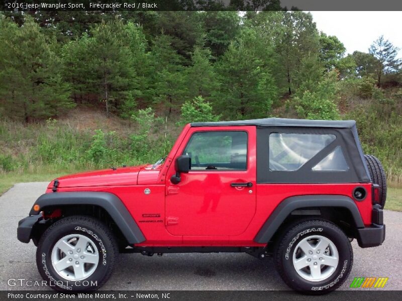 Firecracker Red / Black 2016 Jeep Wrangler Sport