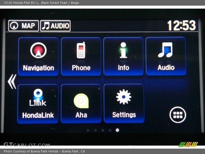 Black Forest Pearl / Beige 2016 Honda Pilot EX-L