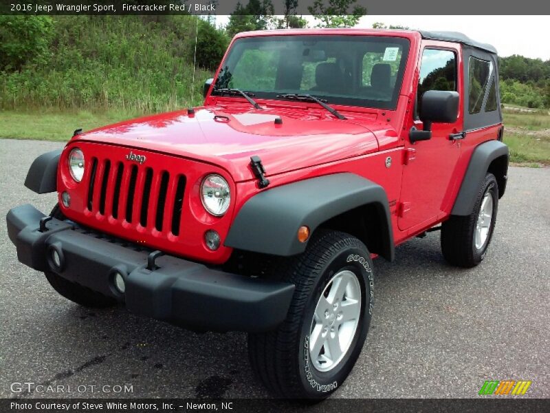 Firecracker Red / Black 2016 Jeep Wrangler Sport