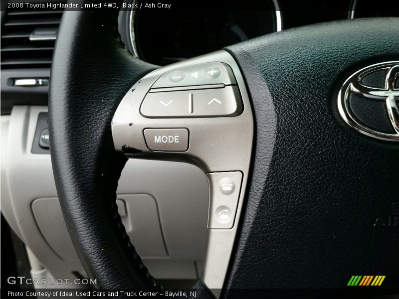 Black / Ash Gray 2008 Toyota Highlander Limited 4WD