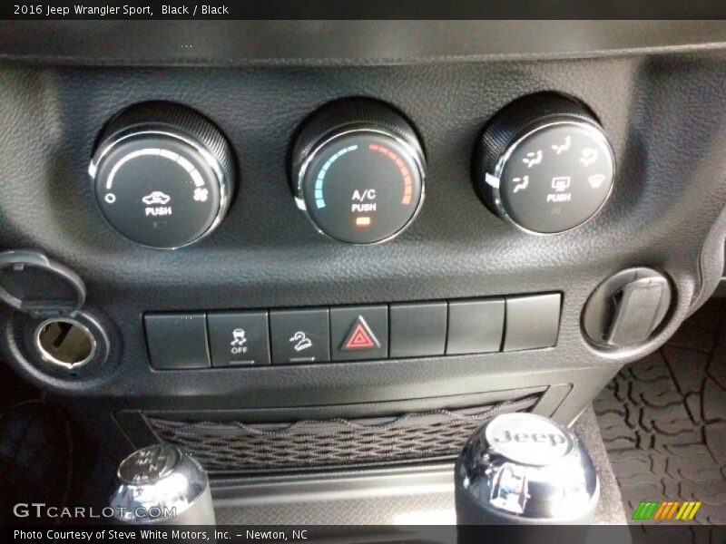Black / Black 2016 Jeep Wrangler Sport