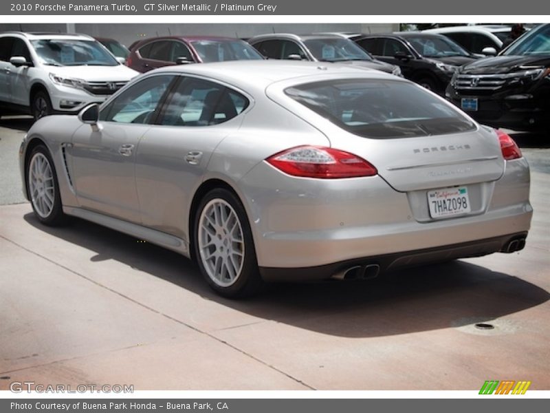 GT Silver Metallic / Platinum Grey 2010 Porsche Panamera Turbo