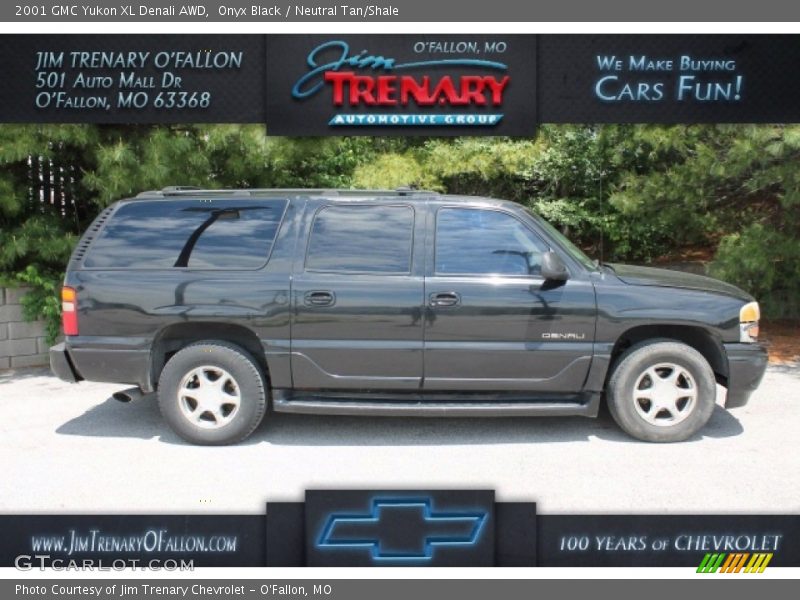 Onyx Black / Neutral Tan/Shale 2001 GMC Yukon XL Denali AWD
