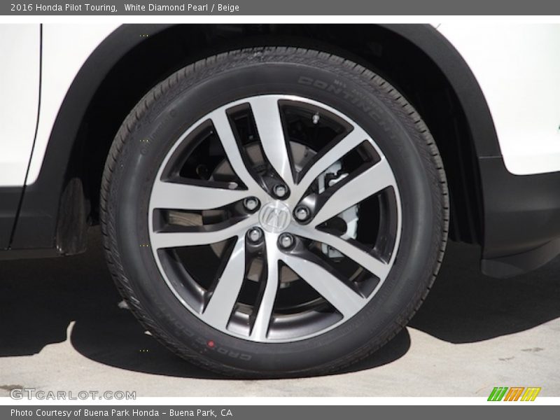 White Diamond Pearl / Beige 2016 Honda Pilot Touring