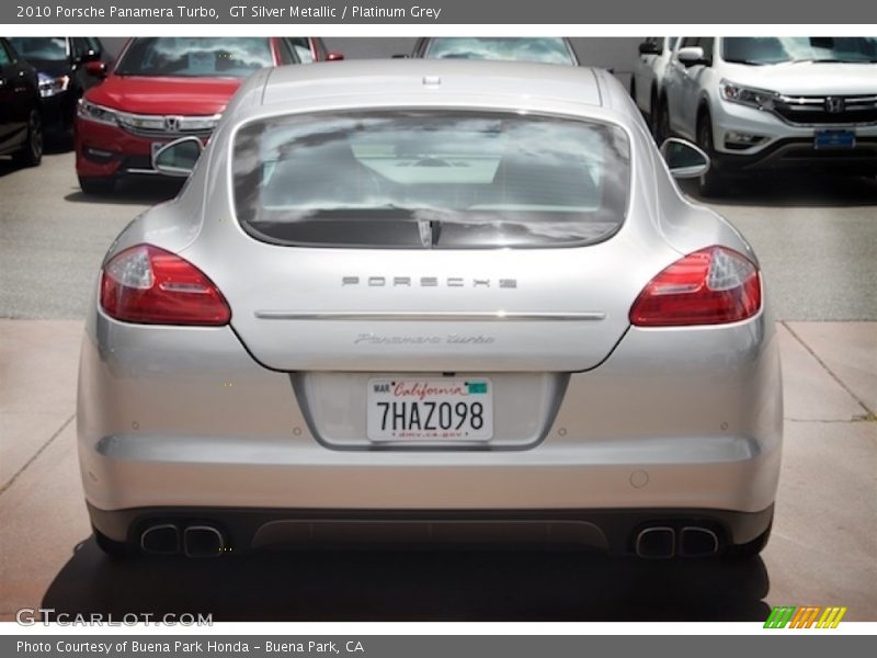 GT Silver Metallic / Platinum Grey 2010 Porsche Panamera Turbo