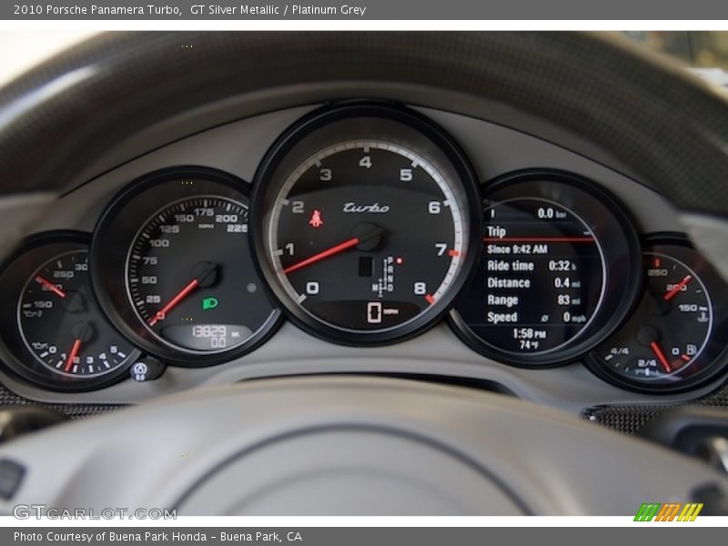 GT Silver Metallic / Platinum Grey 2010 Porsche Panamera Turbo