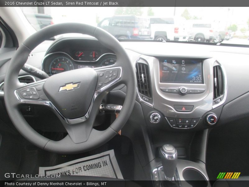 Siren Red Tintcoat / Jet Black 2016 Chevrolet Cruze LT Sedan
