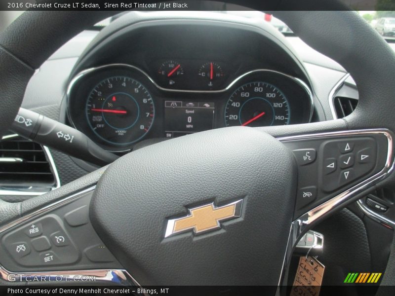 Siren Red Tintcoat / Jet Black 2016 Chevrolet Cruze LT Sedan