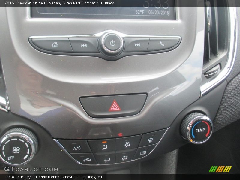 Siren Red Tintcoat / Jet Black 2016 Chevrolet Cruze LT Sedan