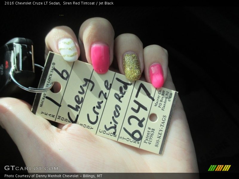 Siren Red Tintcoat / Jet Black 2016 Chevrolet Cruze LT Sedan