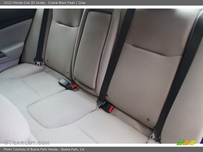 Crystal Black Pearl / Gray 2013 Honda Civic EX Sedan