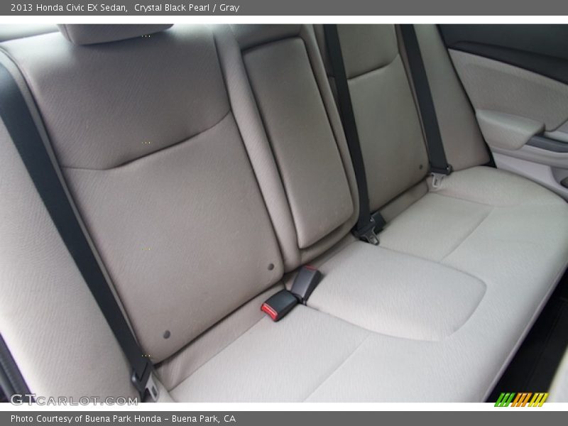 Crystal Black Pearl / Gray 2013 Honda Civic EX Sedan