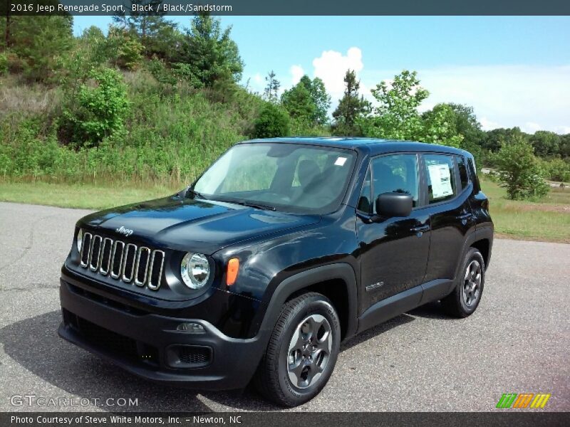 Black / Black/Sandstorm 2016 Jeep Renegade Sport