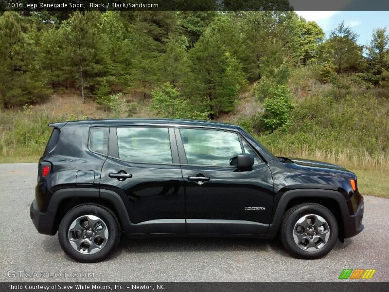 Black / Black/Sandstorm 2016 Jeep Renegade Sport