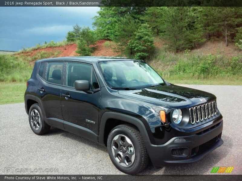 Black / Black/Sandstorm 2016 Jeep Renegade Sport