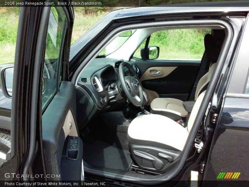Black / Black/Sandstorm 2016 Jeep Renegade Sport