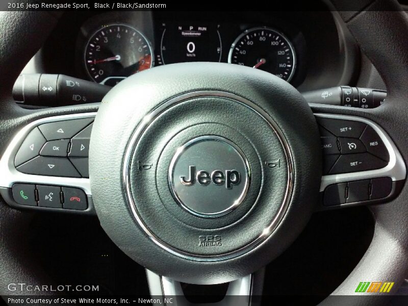 Black / Black/Sandstorm 2016 Jeep Renegade Sport