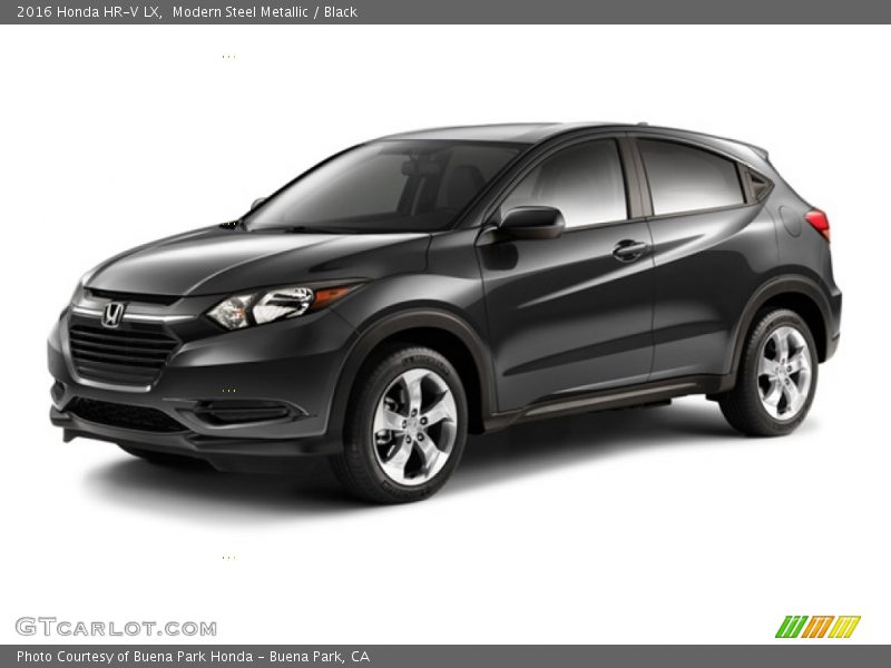 Modern Steel Metallic / Black 2016 Honda HR-V LX